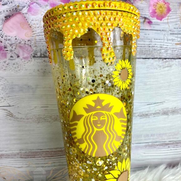Starbucks Snowglobe Sunflower Lover Tumbler Cup - Picture 1 of 5